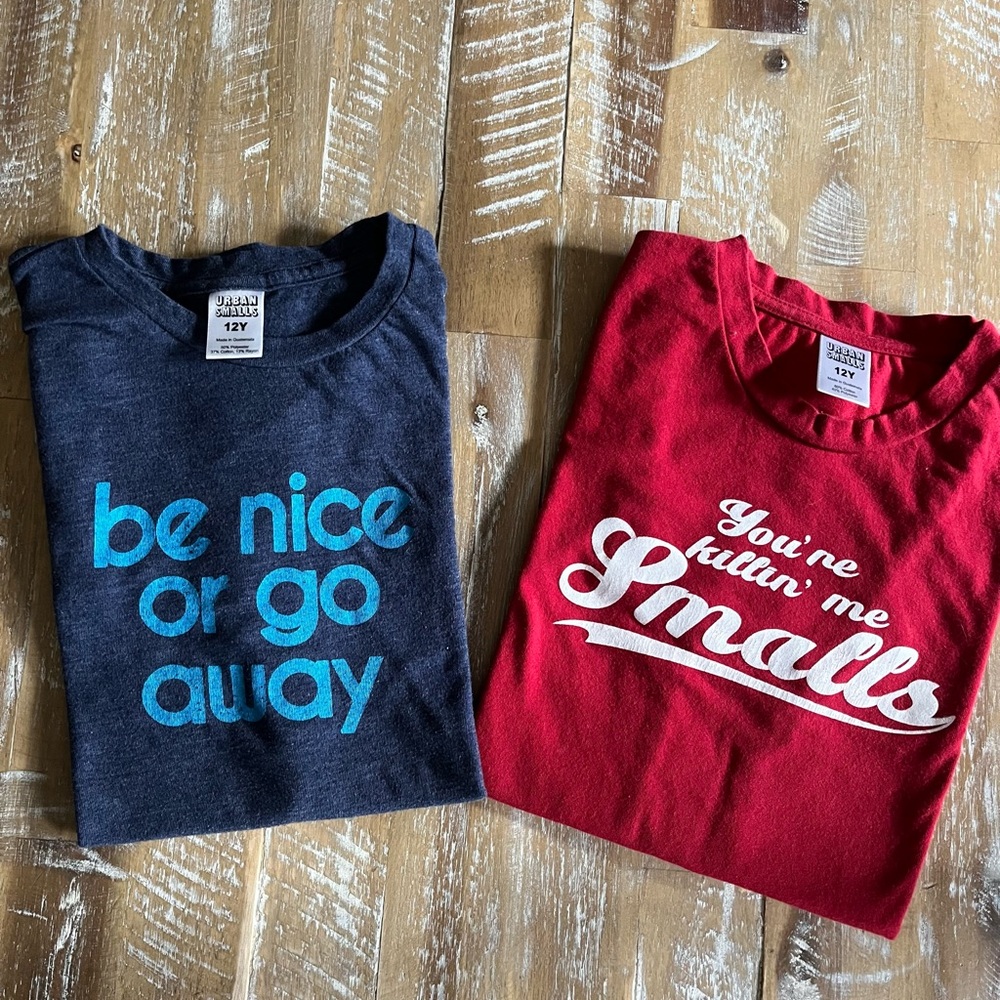 Graphic Kids Tees -urban smalls size 12